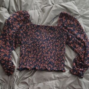 Lush Floral Puff Sleeve Top